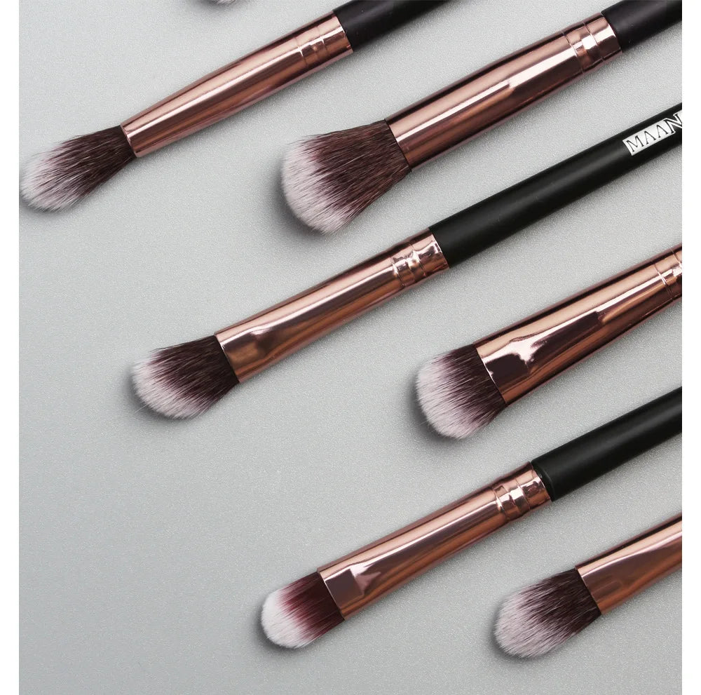 Maange 12pcs Eye Makeup Brush Sets Makeup Tools Eye Shadow Brush Concealer Brush Blending Brush Lip Brush For Makeup Beginner