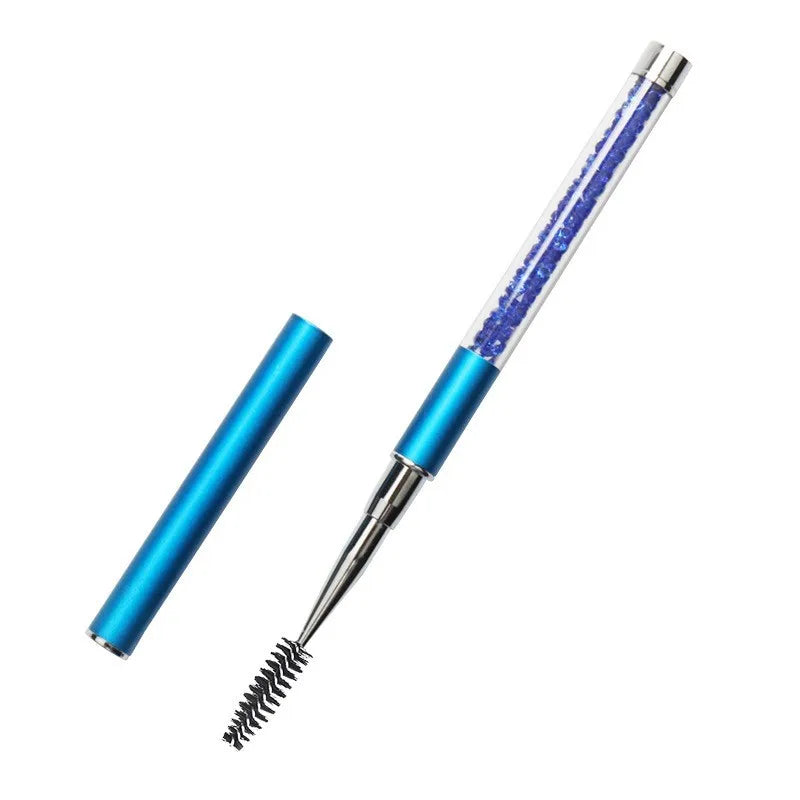Rhinestone Handle Lash Brush Reusable Eyelash Brushes Mascara Applicator Wand Brushes Eyelash Extension Makeup Tool Eyelashes