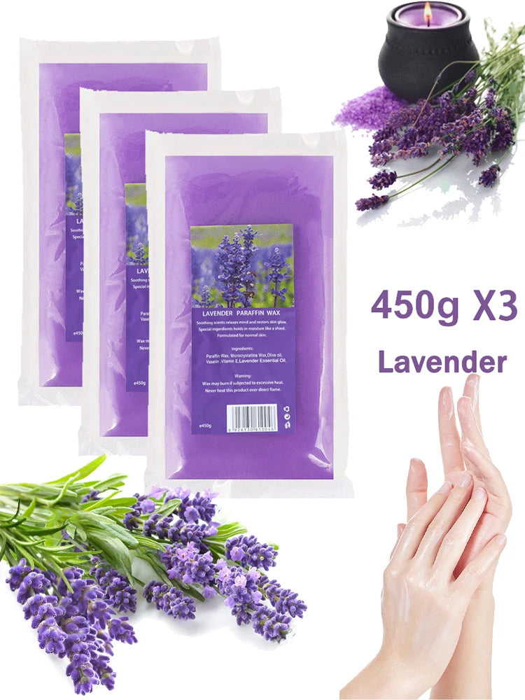 450g/200g Paraffin Wax Hand and Foot Feet Mask Peel Off 3Pcs/1Pcs SPA Moisturizing 200g/450g Hand Soft Wax For Bikini Body