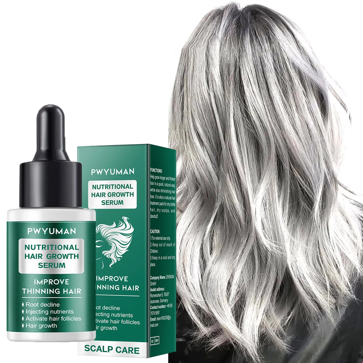 Gray Color Fixing Hair Dye Shampoo Cover Gray Hair Fade Yellow After Bleach Hair Shampoo Non-irritating Purple Shampoo Blonde