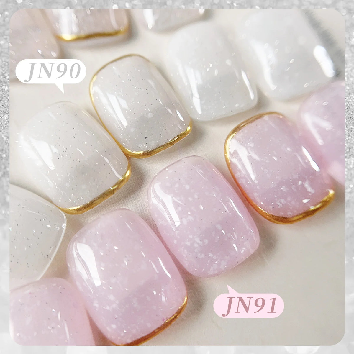 BORN PRETTY 10ml Snow Glitter Jelly Gel Polish Christmas Vernis Semi Permanent Nail Art Soak Off UV Gel Manicure Nail Supplies