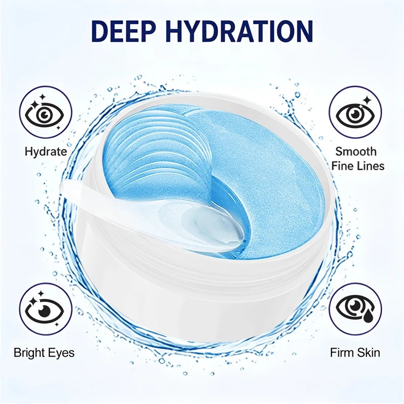 Retinol eye mask, powerful moisturizing, deeply nourishing, makes the skin around the eyes more delicate and firm, gives the skin a radiant glow, enhances skin elasticity, and helps to eliminate dryness and dullness, providin