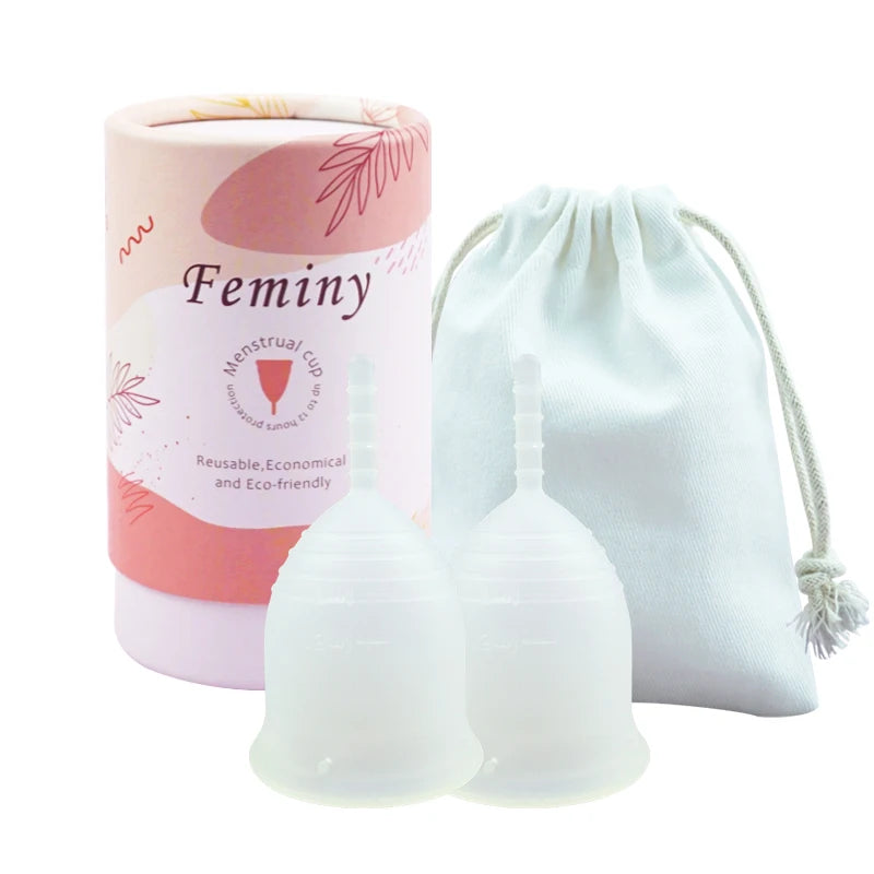 Soft Menstrual Cup 100% Medical Silicone Woman Period Use Hypoallergenic Certified Menstrual Collectors Menstruation Cups