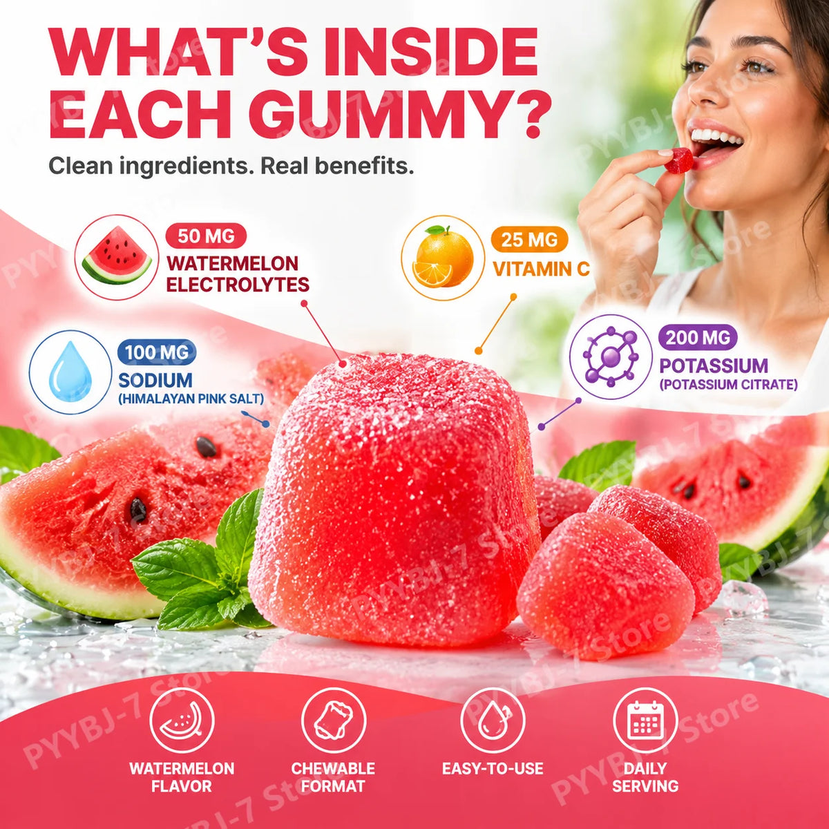 Electrolyte Drink Powder 3 Flavors with Sodium Potassium Magnesium Vitamin C B12 Supports Fluid Balance Energy & Endurance 158g