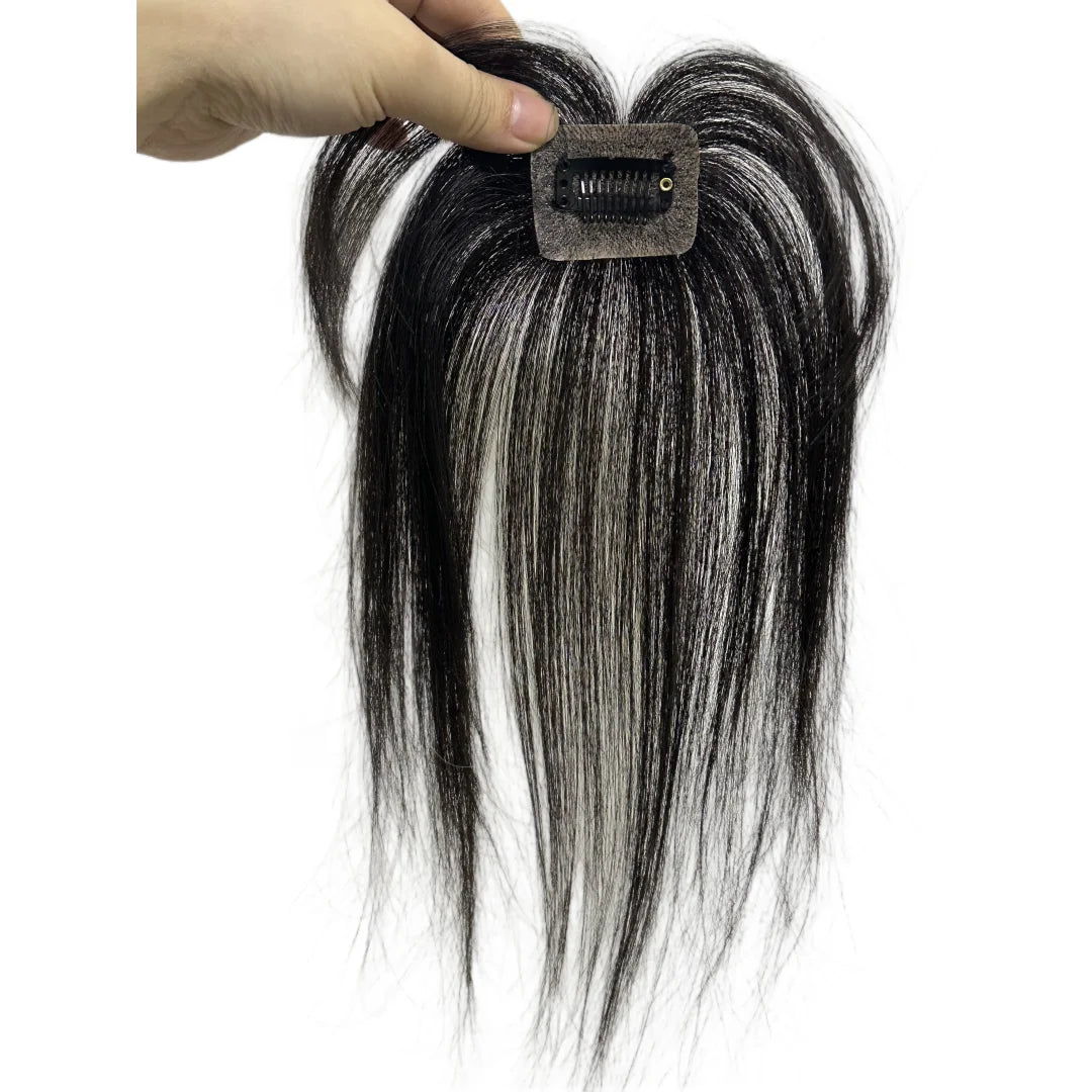 3D Full Coverage Human Hair Bangs Clips in Hairpieces for Women Wispy Bangs Hair Extensions for Thining Hair Daily Wear
