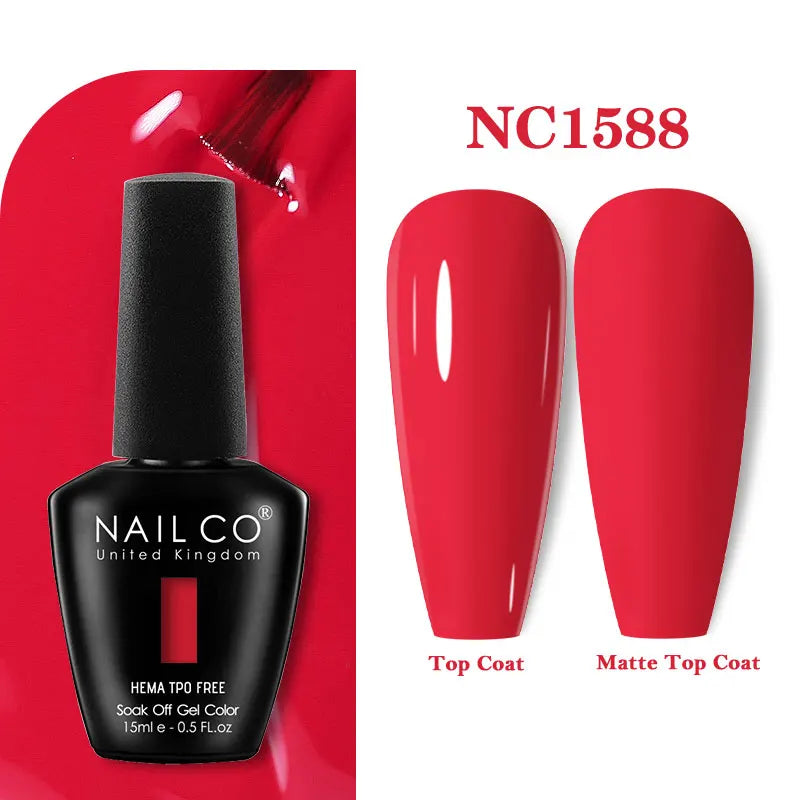 NAILCO 15ml TPO-Free Nail Gel Polish Vernis Semi Permanent Nails Art Manicure Design Hybrid Remover Gel Top Coat Ongle Gel UV
