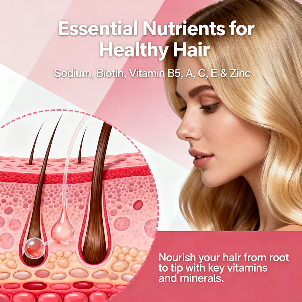 Hair Boost Gummy, with Biotin 6,000mcg Gummies for Hair Growth, Skin & Nails for Women & Men - Gluten-Free, Vegan, Non-GMO
