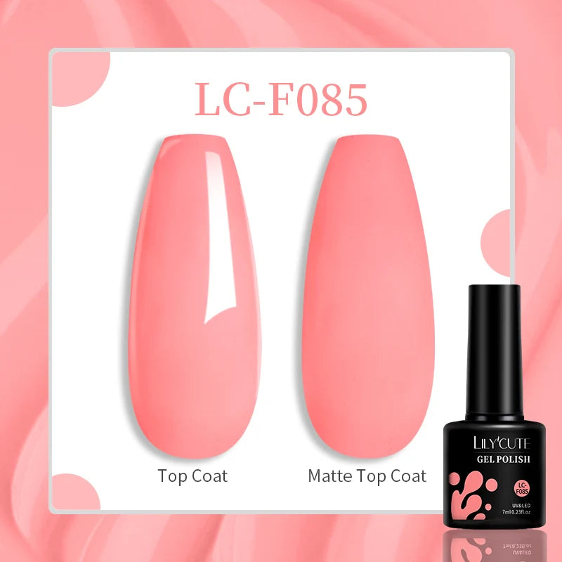 LILYCUTE 7ML Quick Extension Nail Gel Vernis Semi Permanent Acrylic Crystal White Clear Nude Gel Nail Polish UV Construction Gel