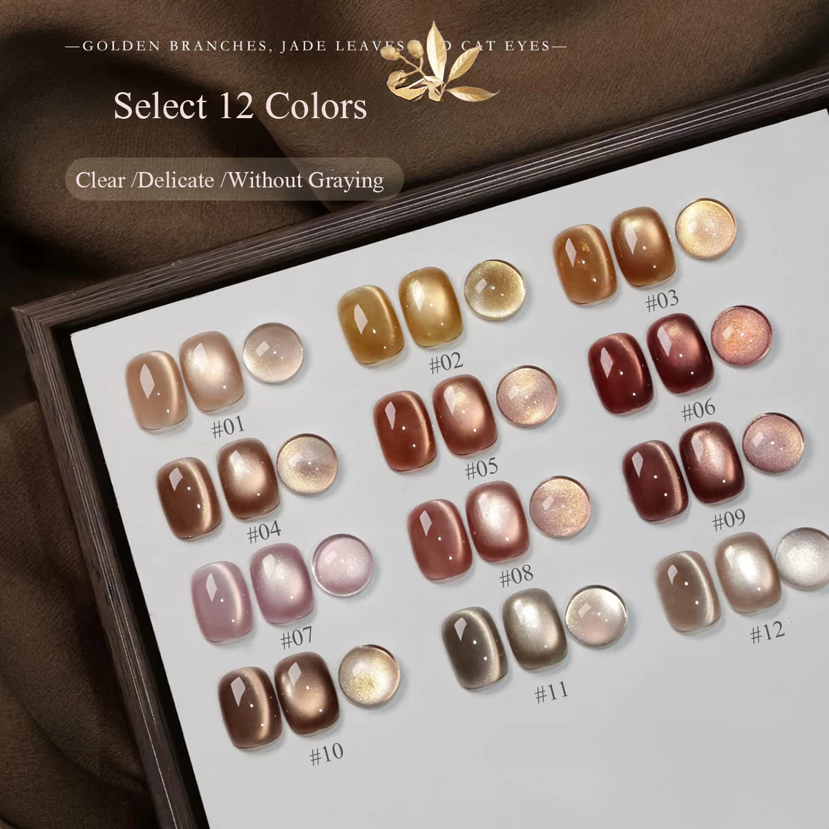 WS 10ML 6 Colors Shine Red Winter Christmas Cat Magnetic Gel Nail Polish Sparkling Glitter Semi Permanent Soak Off UV Gel