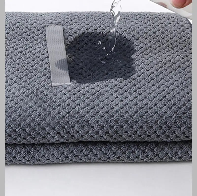 Quick Dry Hair Turban Coral Fleece Towel Ultra Absorbent Quick Dry Hair Towel Wrap With Elastic Band For Women Home Travel Use