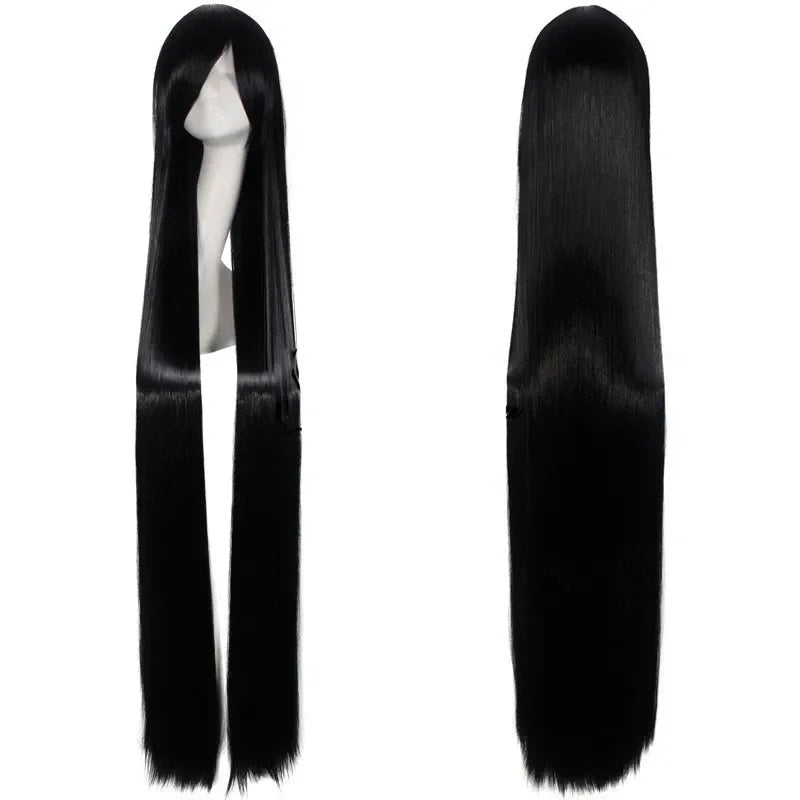 100cm Colourful Wig Long Staight Cosplay Anime Costume Party Wigs Synthetic Heat Resistant Wig