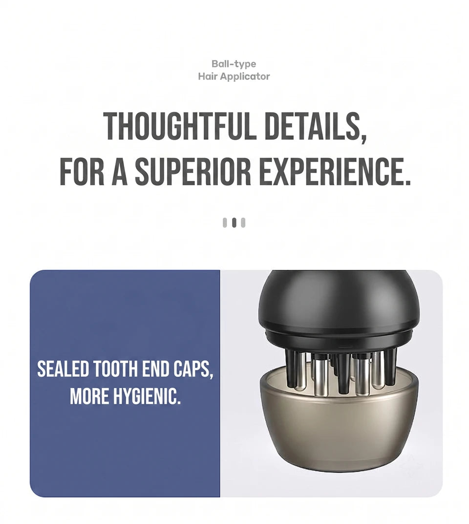 Mini Scalp Applicator Comb Hair Oil Dispenser 2-In-1 Roller Ball Massage Brush Clear Scale Root Delivery Hair Care Tool