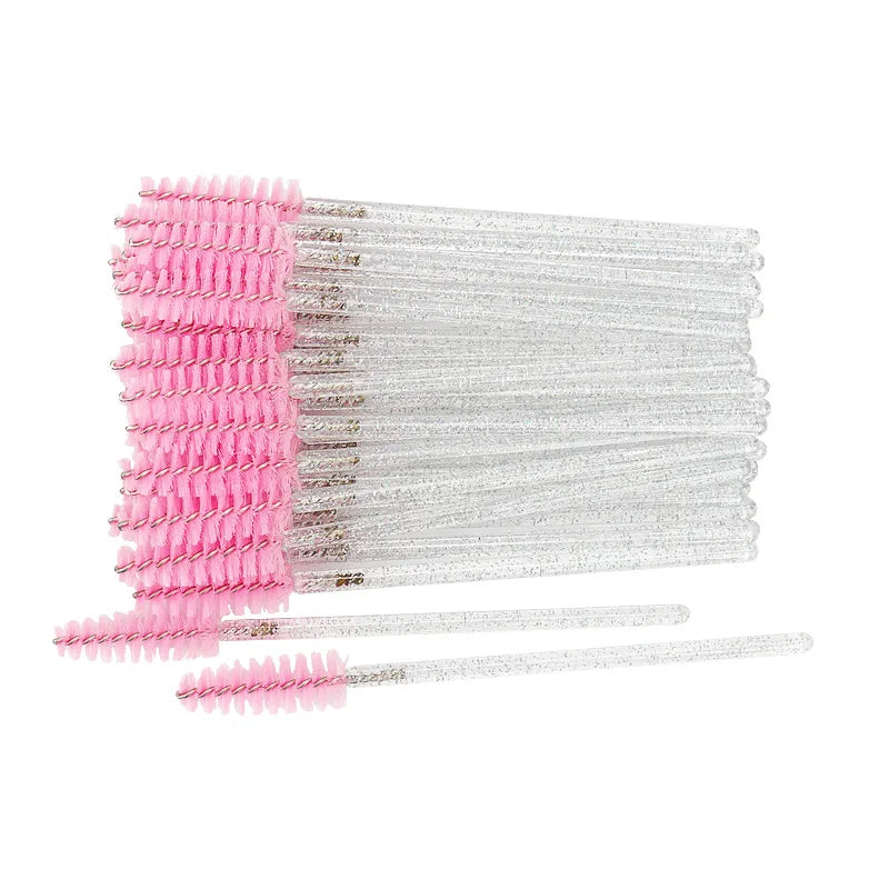 100 Pcs Disposable Eyelash Mascara Brushes for Eye Lashes Extension Eyebrow and Makeup of Makeup Tools