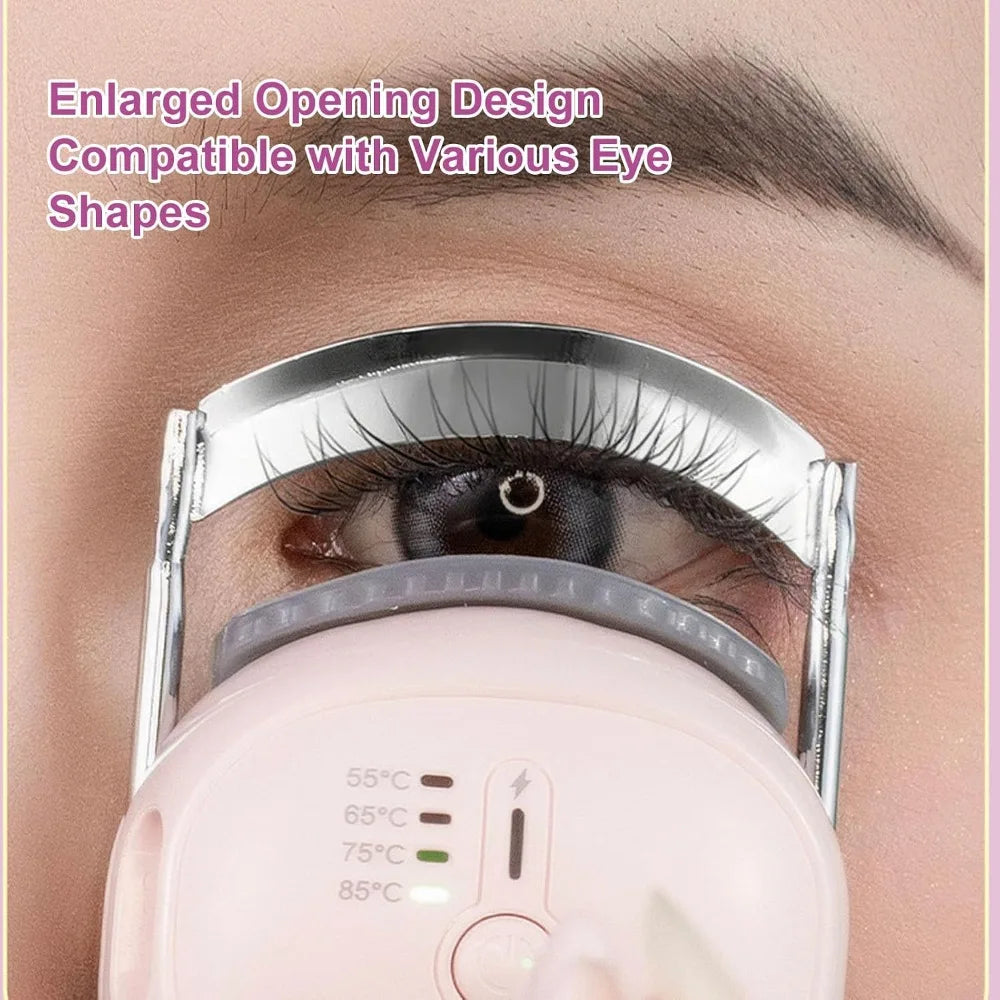 New Rechargeable Electric Eyelash Curler Portable Four-level Heated Eyelash Curler Long Lasting Lash Curler Makeup Tool