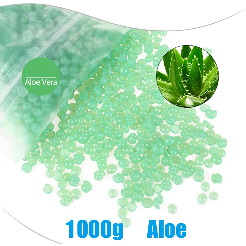 2026 1000g/500g/50g Wax Beans for Hair Removal Fast Painless Body Bikini Wax for Heater Machine Use in Beauty Salons And Home