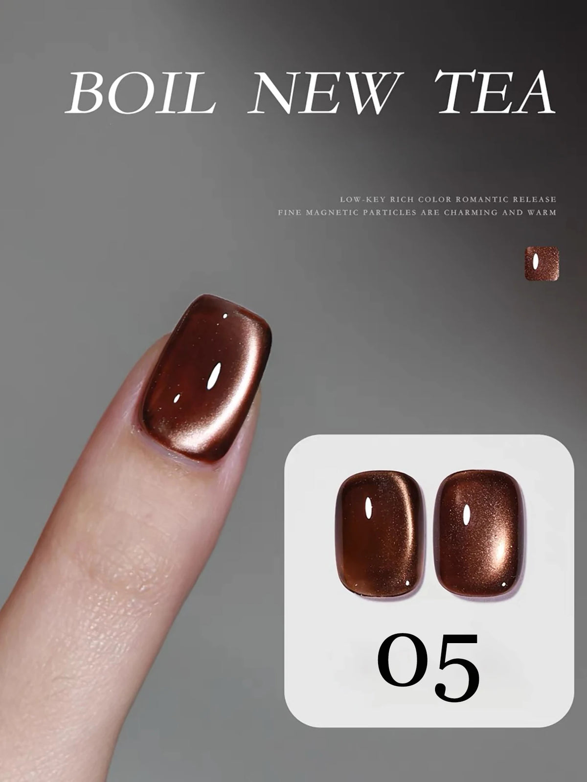 1-12pcs WS Autumn Winter Nails Golden Red Cat Eye Gel Nail Polish Whitening Popular Dopamine Nail Shop Nail Art Nail Supplies