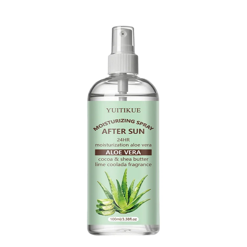 YUITIKUE Aloe Vera After Sun Repair Spray Cooling Hydrating Mist Soothe Sunburn Skin 24H Long Lasting Moisturizer