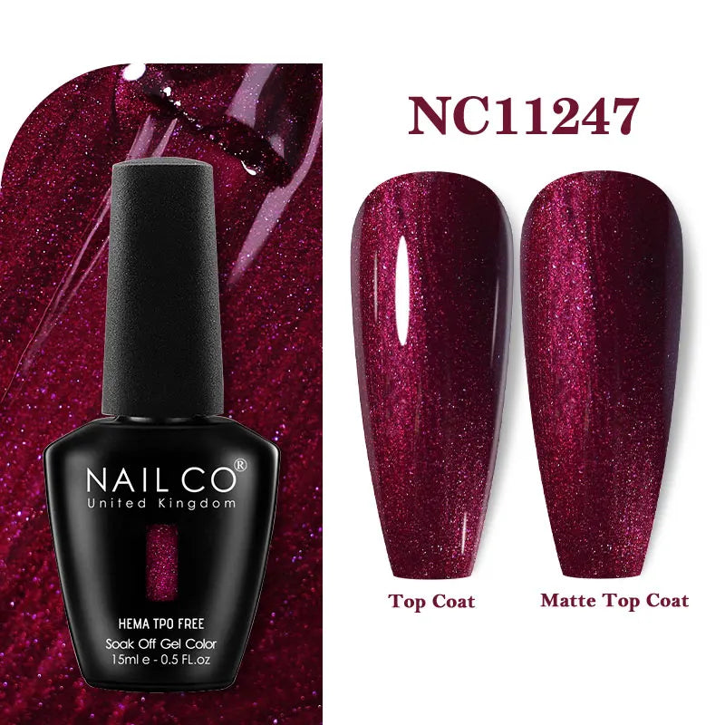 NAILCO 15ml TPO-Free Nail Gel Polish Vernis Semi Permanent Nails Art Manicure Design Hybrid Remover Gel Top Coat Ongle Gel UV