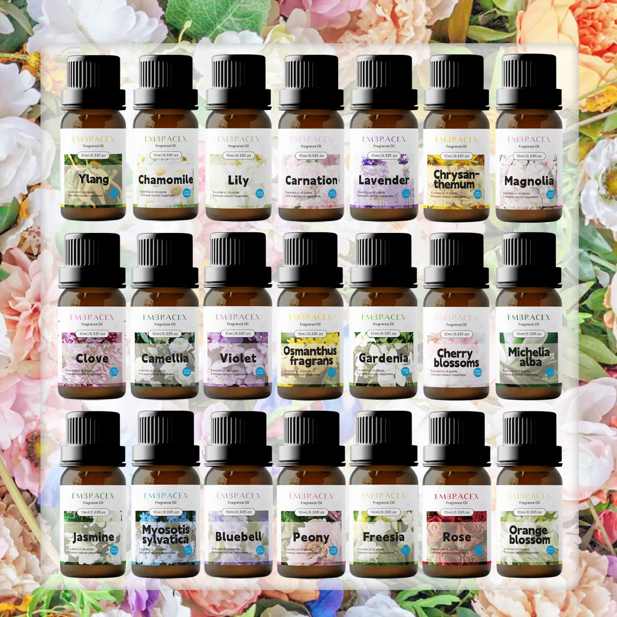10ml Orange Blossom Fragrance Oils Floral Scent Oil Making Bath Oil Skincare Women Body Massage Oil Gifts