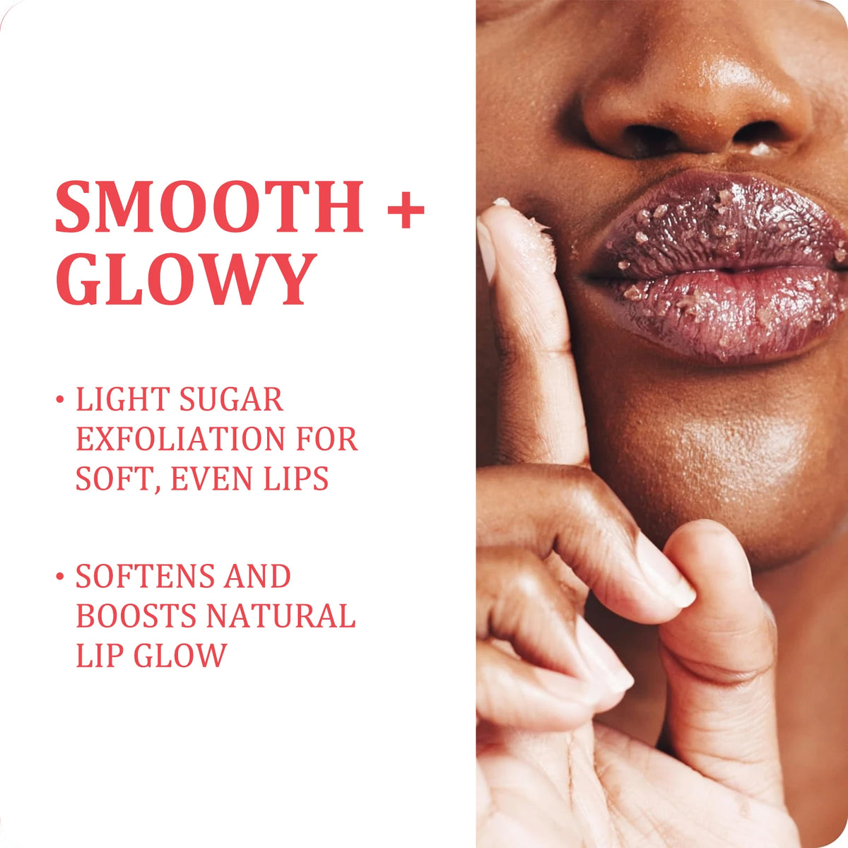 ZaiDoc 2Psc Lip Scrub Exfoliator Smooth Hydrate Dry Chapped Lips Gentle Lip Care Set with Moisturizing Formula 22g Each