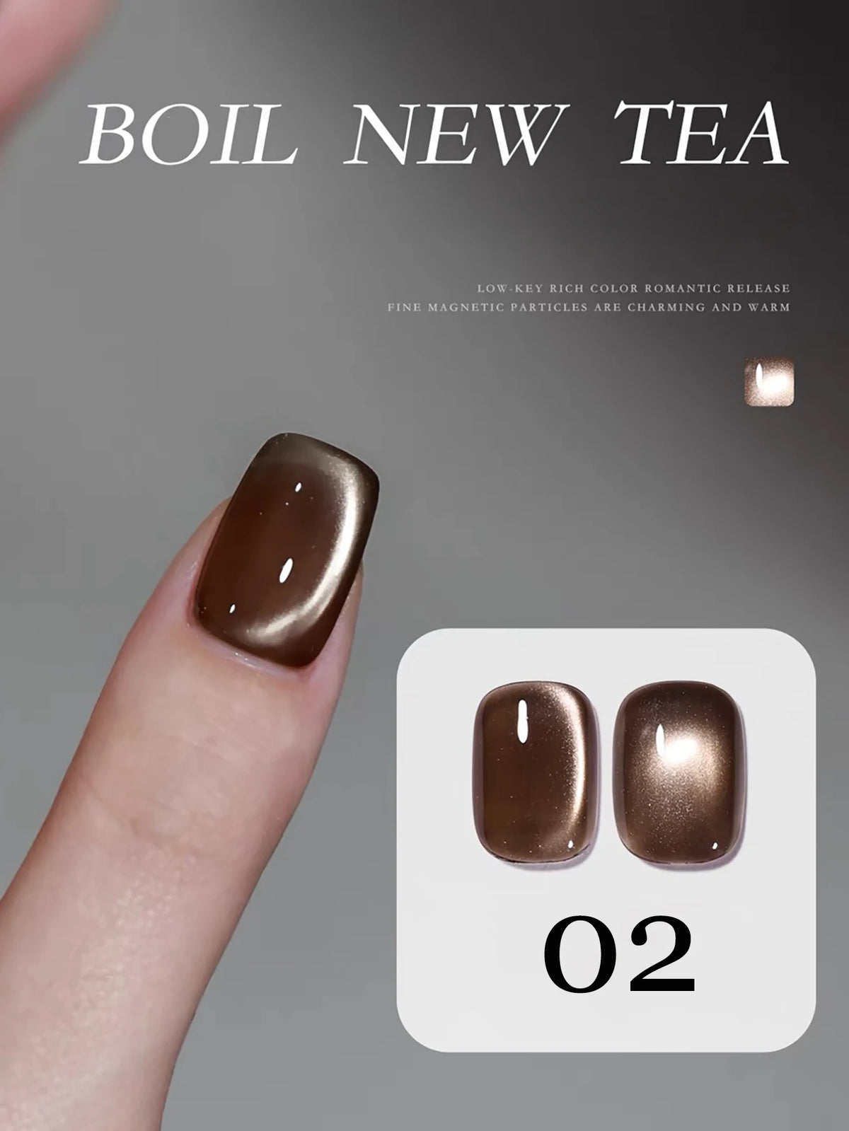 1-12pcs WS Autumn Winter Nails Golden Red Cat Eye Gel Nail Polish Whitening Popular Dopamine Nail Shop Nail Art Nail Supplies