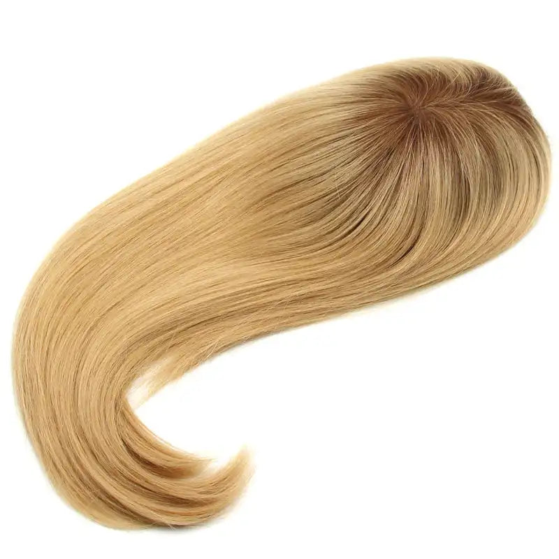 Women Toppers Silk Base Human Hair Wigs Straight Clip in Remy Human Hair Extensions Silk Top Woman Toupee 100% Real Hairpiece