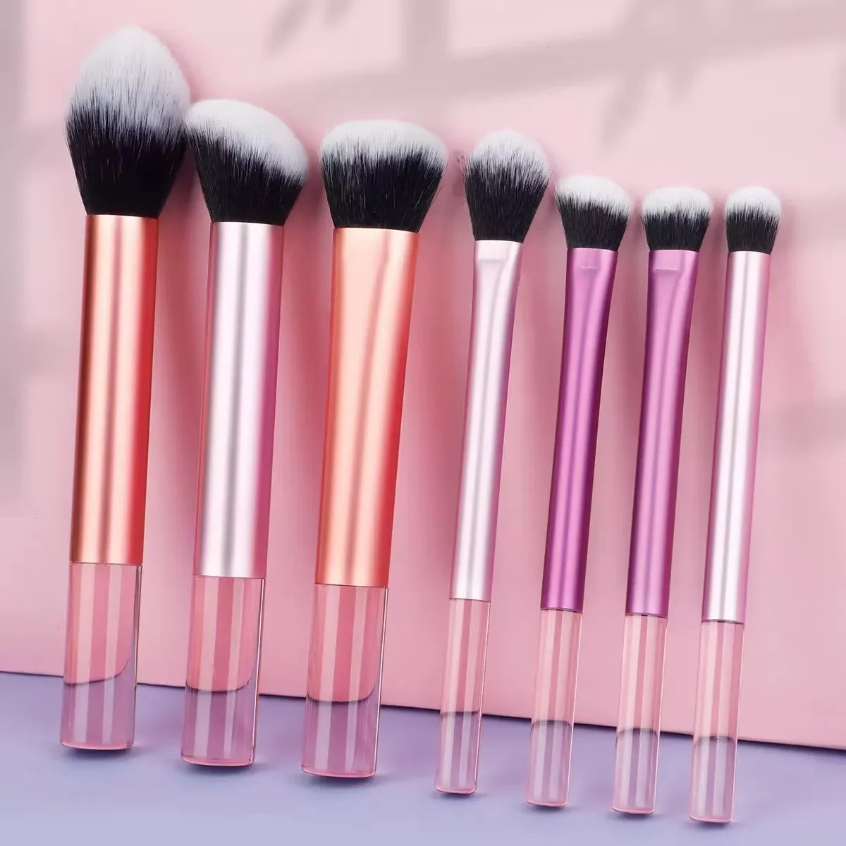10pcs Mini Makeup Brush Set Powder Eyeshadow Foundation Blush Blender Concealer Beauty Makeup Tools Brush Professional Supplies