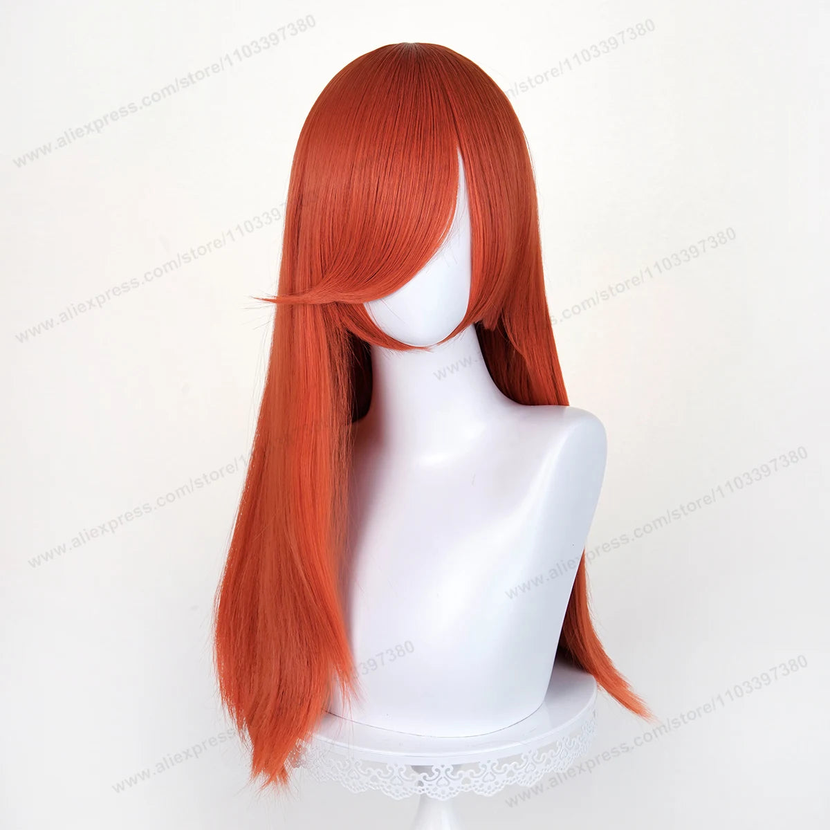 60cm Long Straight Cosplay Synthetic Wig With Bangs Golden Yellow Green Blonde Purple Heat Resistant Hair Anime Wigs + Wig Cap