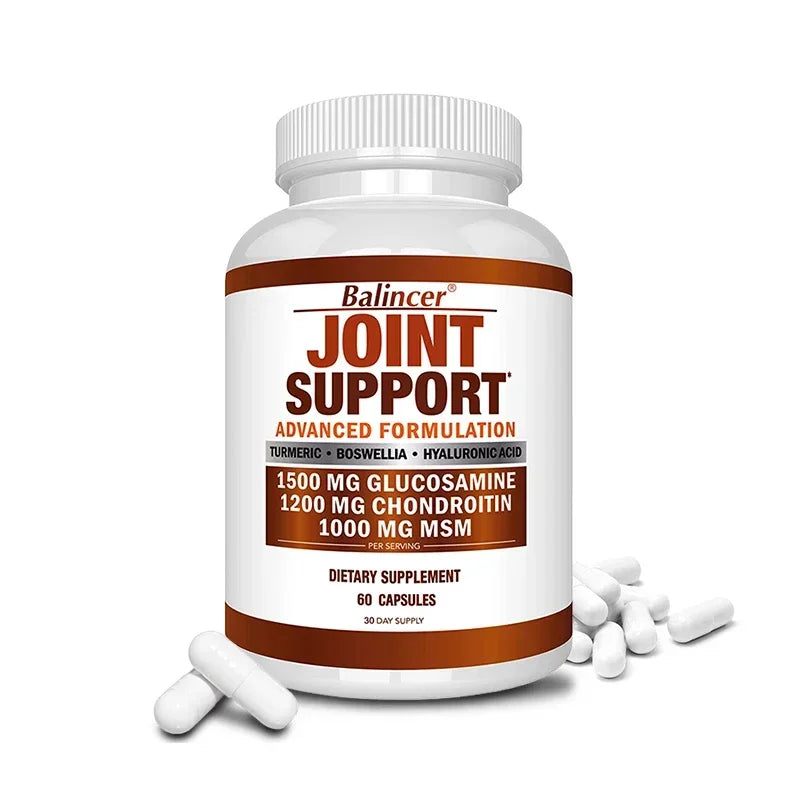 Glucosamine Chondroitin MSM Turmeric Boswellia - Joint Health and Joint Function Support - Glucosamine Sulfate Mobility Formula