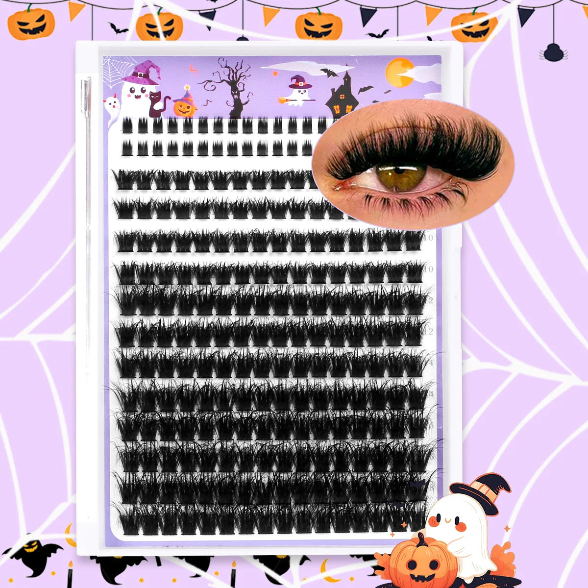 DIY Lash Clusters Wispy Eyelash Extensions Eyelashes Clusters with Lower Lashes Reusable Halloween Christmas Makeup