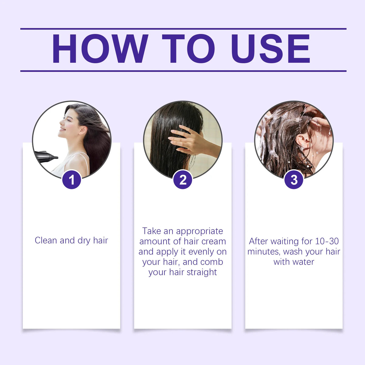 Protein Hair Straightening Cream Repair Dry Frizz Damage Leave-In Treatment Healing Color Protection Deep Conditioning Hair Mask