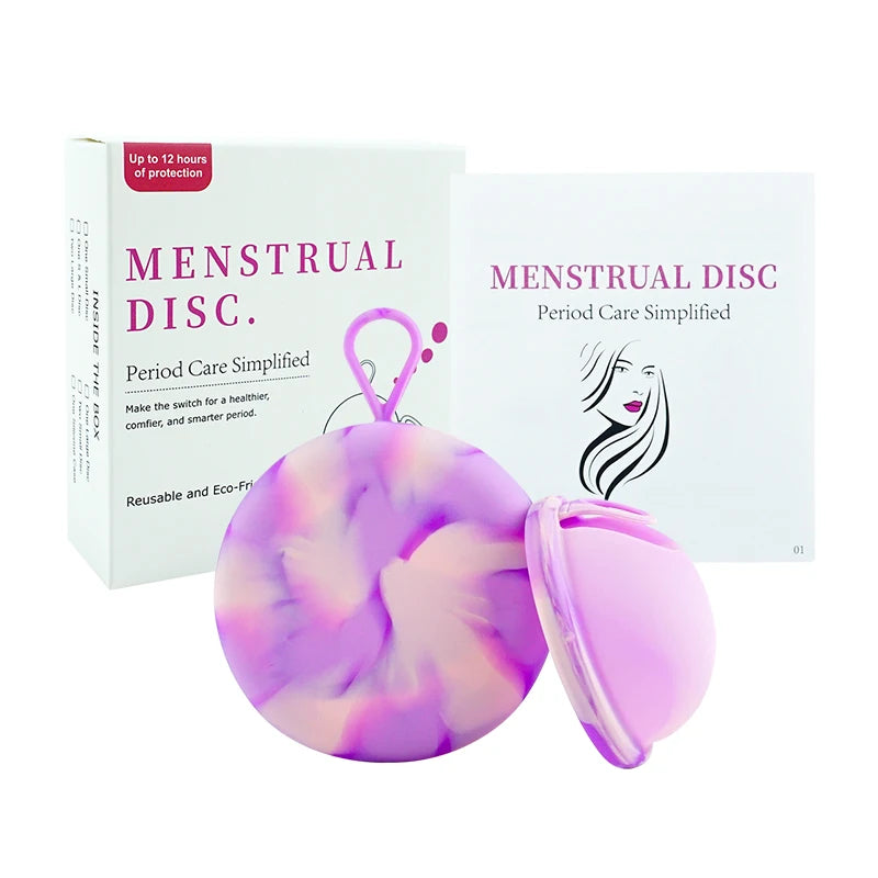 Soft Silicone Lady Cup Reusable certified Disc Accessories Bowls With Storage Case Kit Women Health Care Feminine Hygiene