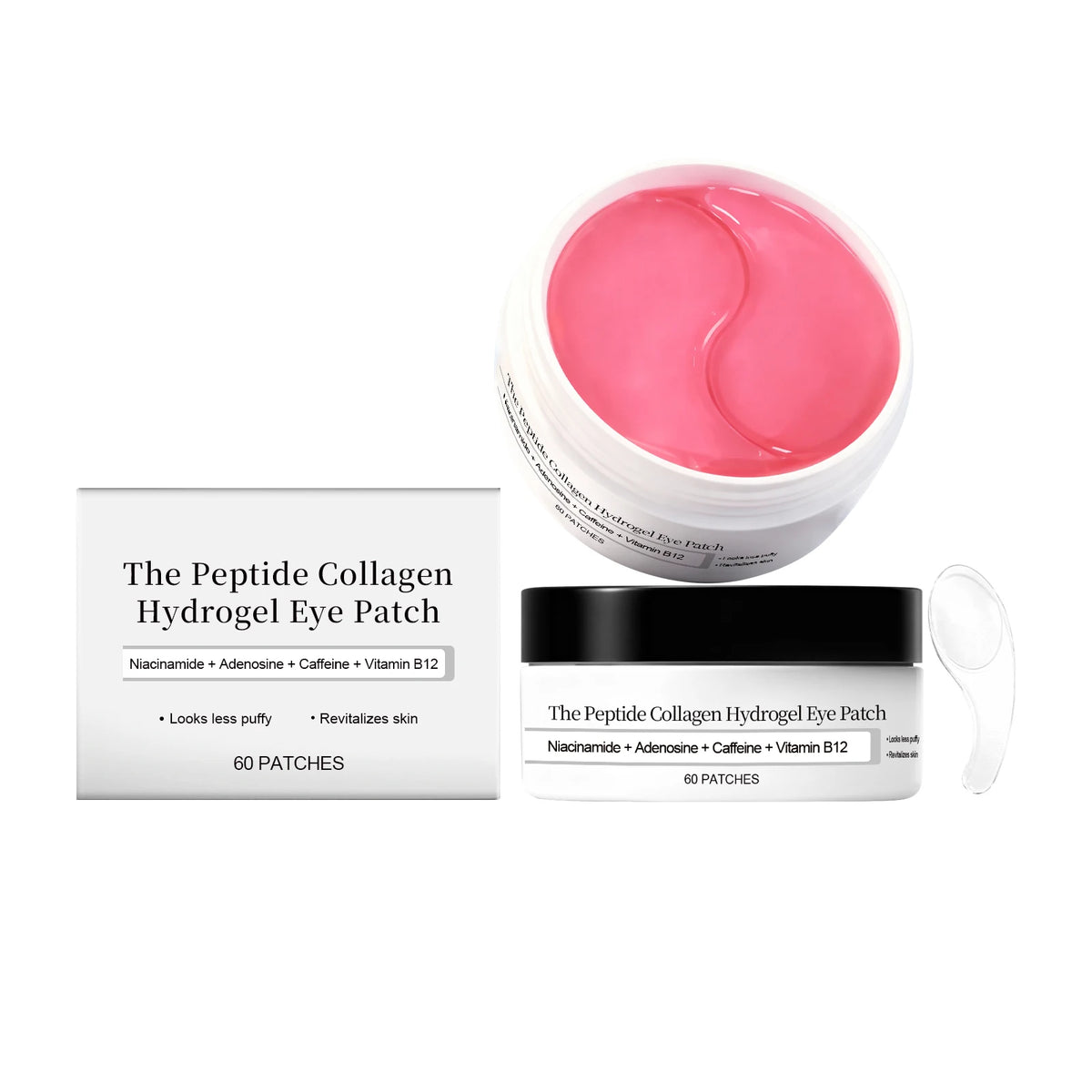 Collagen Hydrogel Eye Patch Peptide Niacinamide Eye Mask Reduce Wrinkles Dark Circles Eye Bag Firming Mild Hydrating Gel Eye Pad