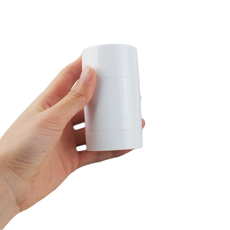 10/20/30Pcs 15ml 30ml 50ml 75ml Round Shape Bottom Filling Stick Deodorant Container Black Travel Twist Up Stick Deodorant Tube