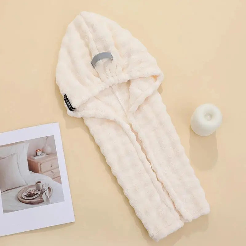 1Pcs Quick Dry Absorbent Hair Towel Long Hair Kids Girl Soft Coral Bath Cap For Women Hair Towel Cap Wrap