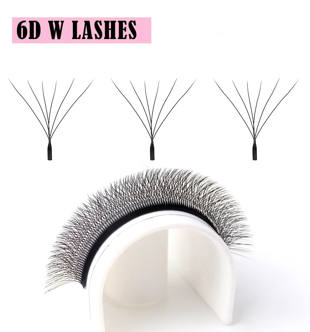 Befer Cilios YY/3D/4D/5D/6D W Shaped Fake Eyelashes Extension Technologic Fiber High Quality Soft Natural Professional