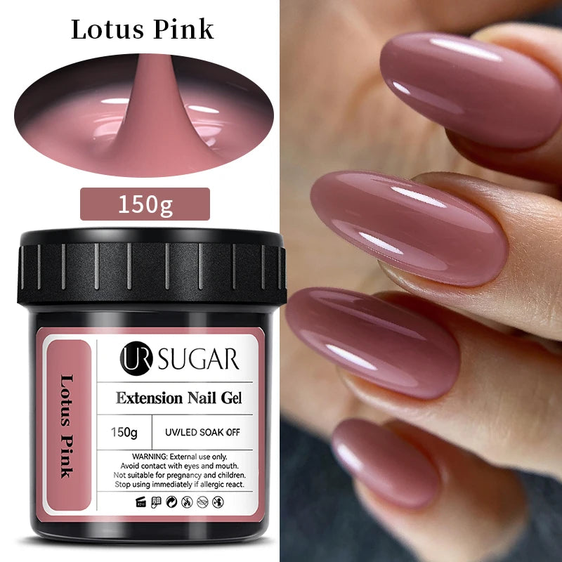 UR SUGAR 150g Extension Jelly Nude Pink Rose Red Quick Extension Gel Nail Polish Nail Extension UV LED Manicure Soak Off