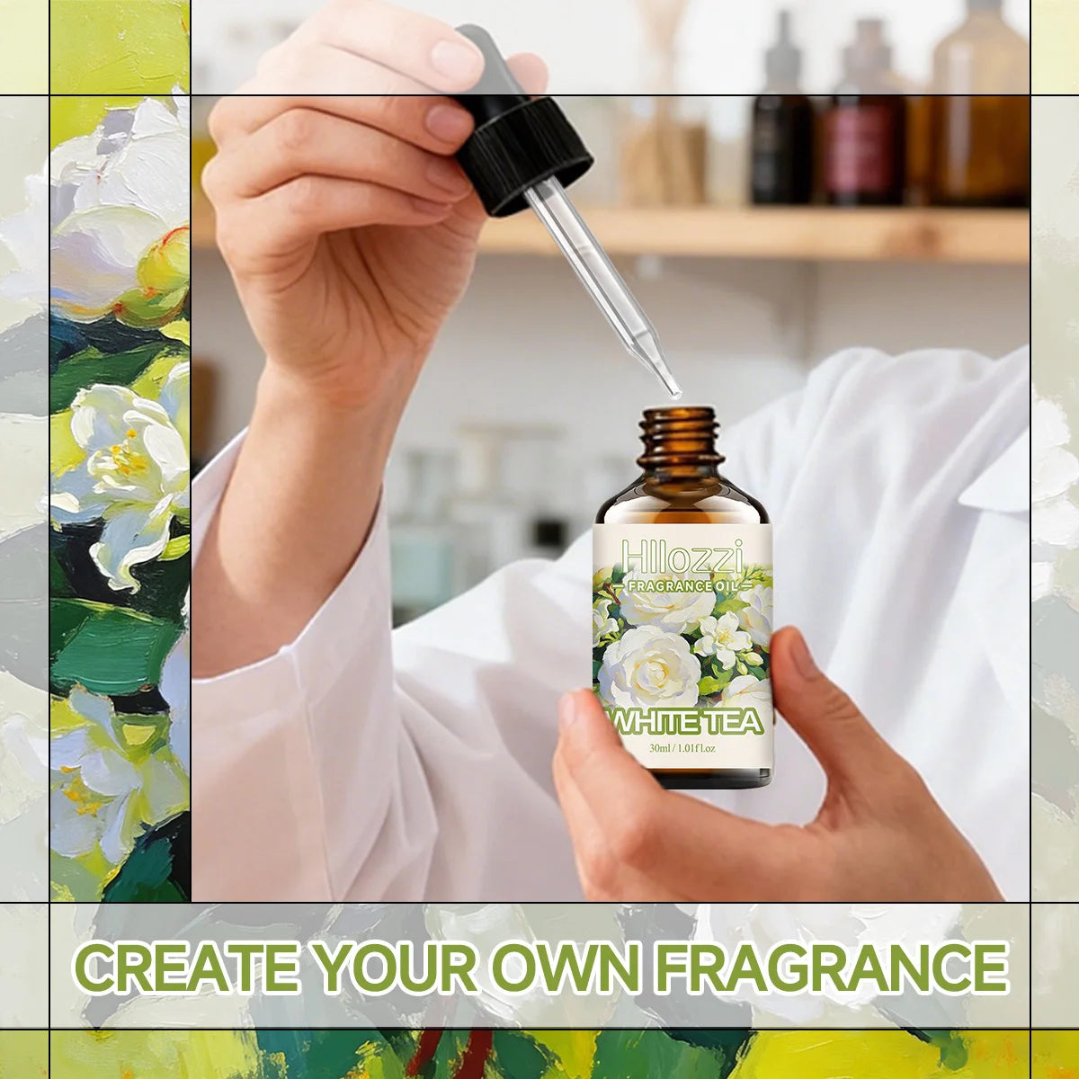 WHITE TEA FRAGRANCE OIL: For Aromatherapy, Diffusing, Fragrance and Candle Scented Candle.