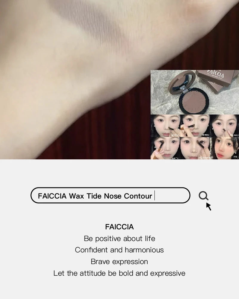 Monochrome Nose Shadow Contour Palette Natural Matte Cement Grey 3D Facial Bronzer Powder Cosmetic Highlight Brighten Contouring