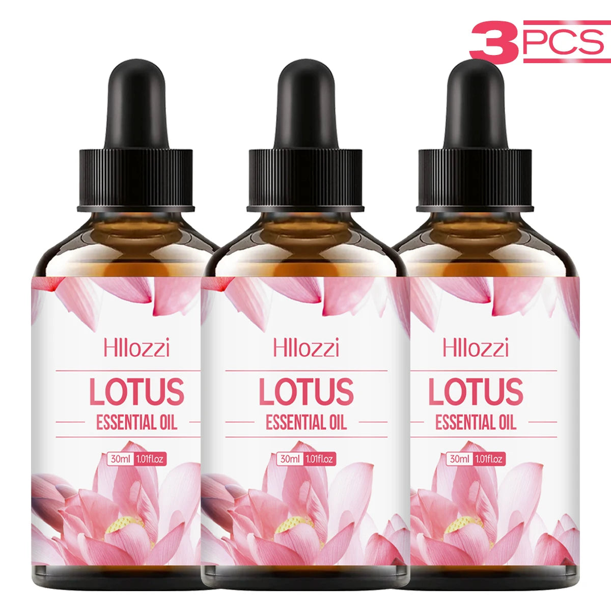 Lotus Essential Oil Moisturizing and Nourishing Deep Repair Oil for Face, Body, Nails, Hair and Eyelashes Suitable for All Skin