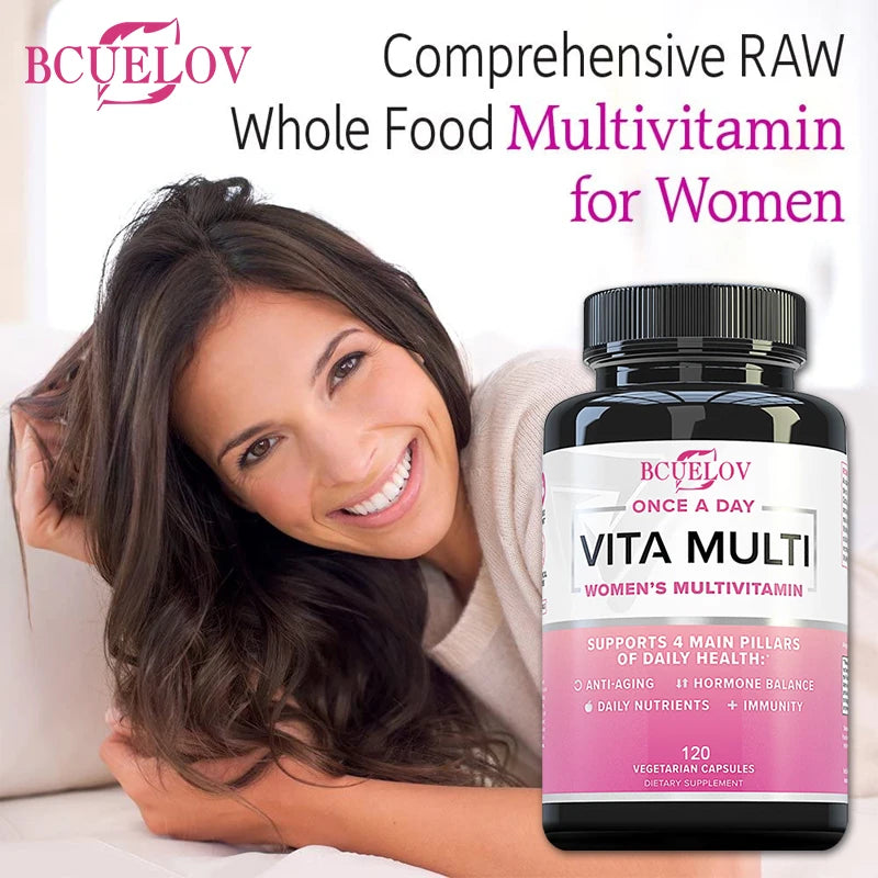 Women's Daily Multi Supplement Capsules - Daily Multivitamin To Support Energy and Immune Joints Hair Skin & Nails Health
