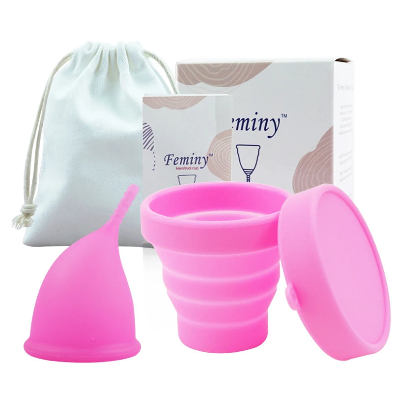 Menstrual Cup Sterilizer Kit Female Medical Silicone Certified Menstrual Cup Lady Health Product Care Product Menstrual Bowls