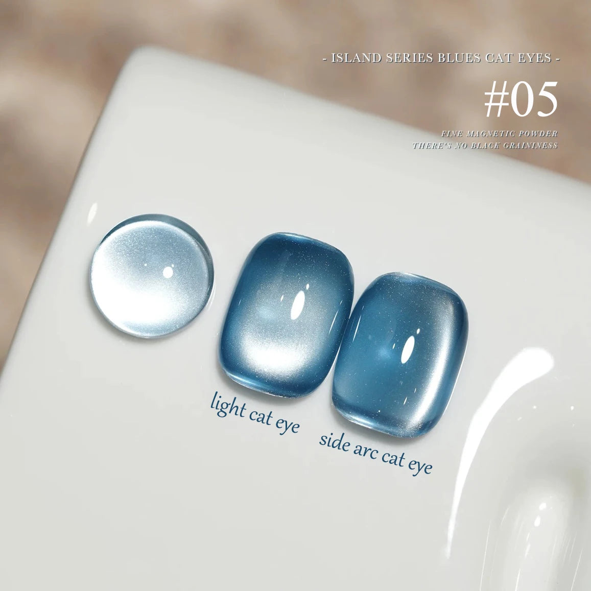 1-12pcs TC Summer Blue Glass Bead Cat Eye Gel Nail Polish Flash White Spar Nude Color Magnet Nail Art Gel Salon Christmas Nails