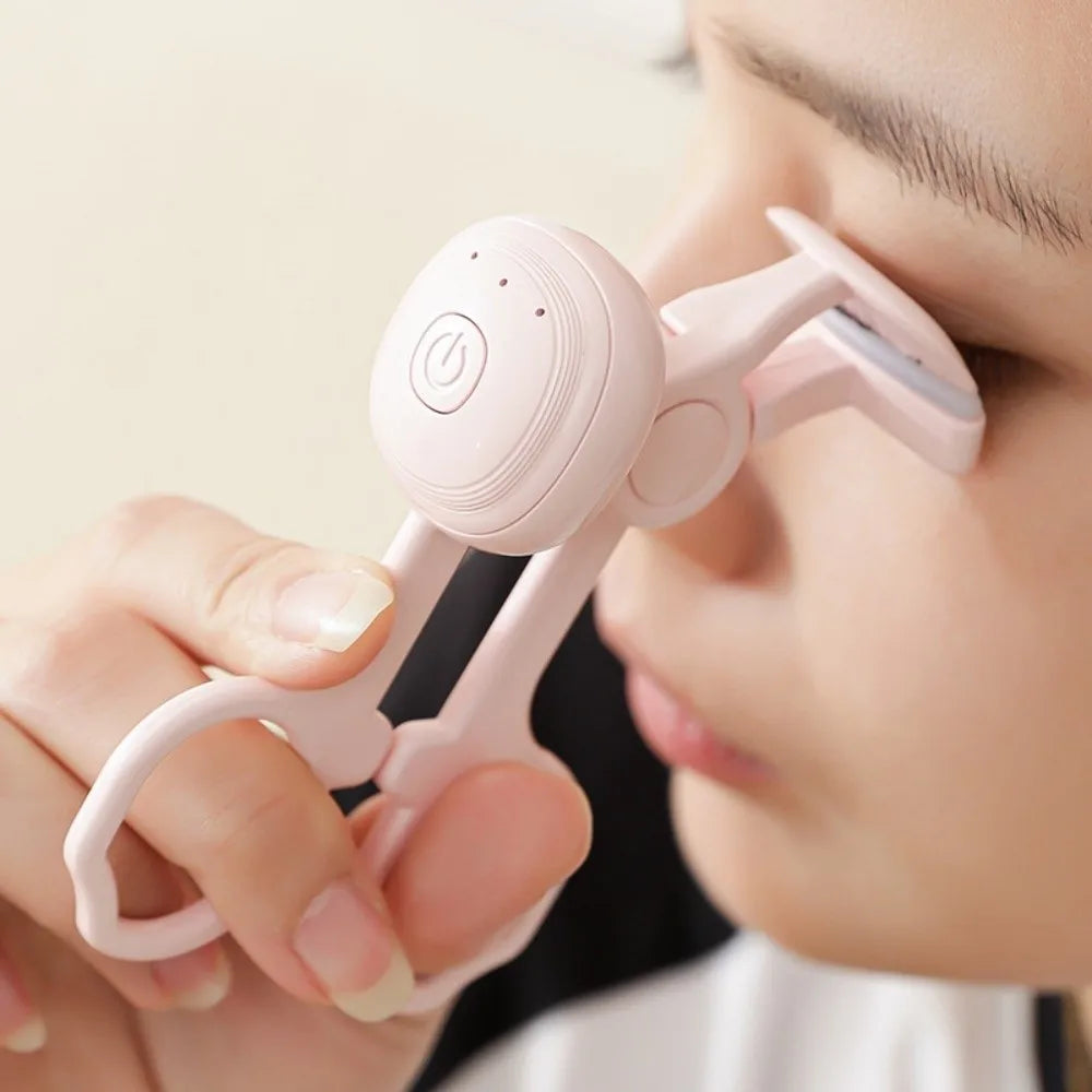 Long Lasting Electric Eyelash Curler Quick Heating Soft Silicone Heated Lash Curler USB Rechargeable Portable Lightweight