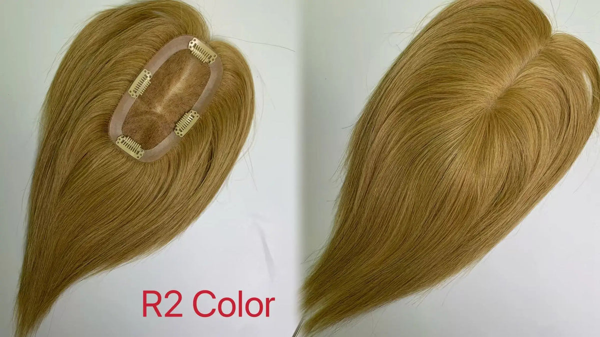 MONO Base Hair Toppers 3*5inch Women Toupee Invisible Free Part Hair Toppers Hair Extension