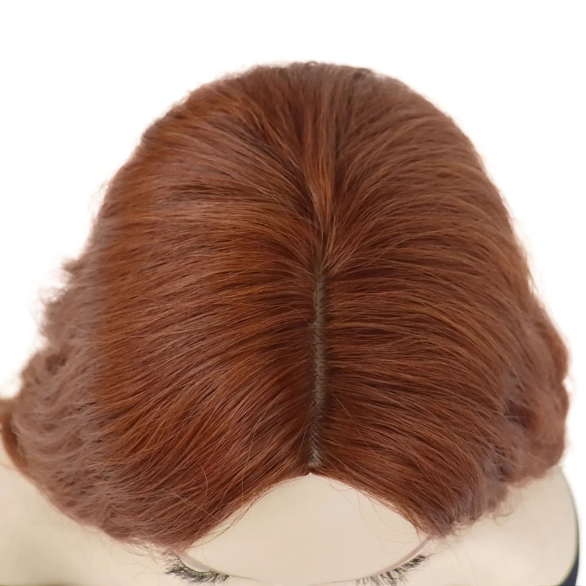 Synthetic Red Long Hair Witch Cosplay Wigs for Women Middle Part Wig Curly Wavy Wig Natural Looking Party