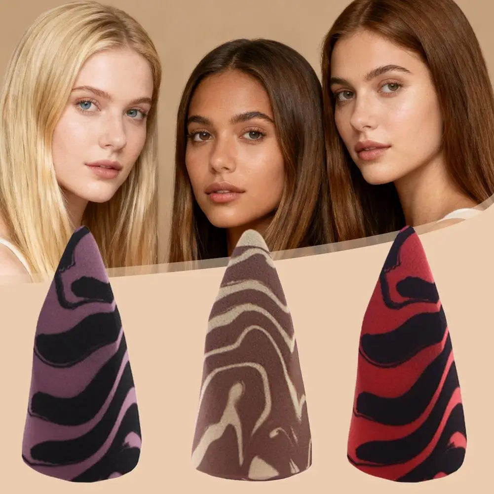 Non-latex Makeup Sponge Multi-shaped Special-shaped Cosmetic Sponge with Conical Cut Oblique Cut Water Drop Makeup Tool