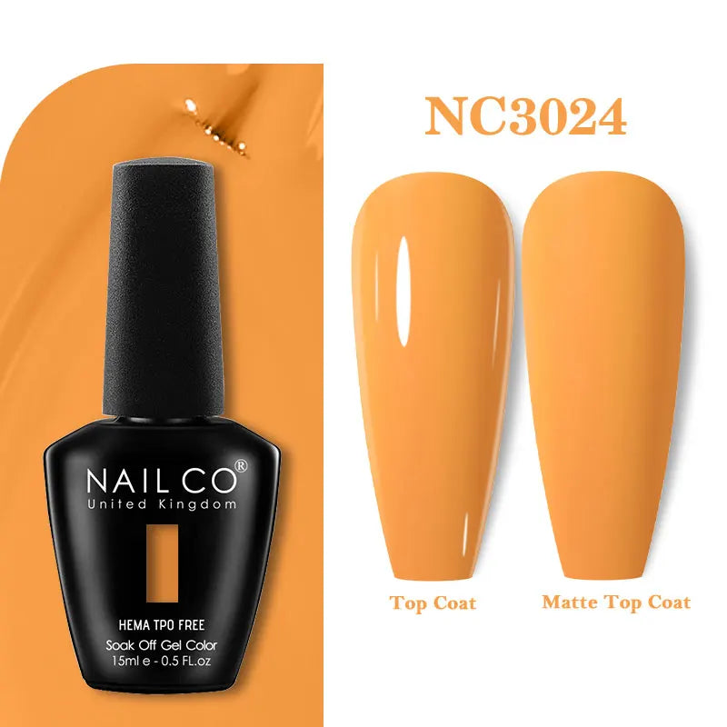 NAILCO 15ml TPO-Free Nail Gel Polish Vernis Semi Permanent Nails Art Manicure Design Hybrid Remover Gel Top Coat Ongle Gel UV