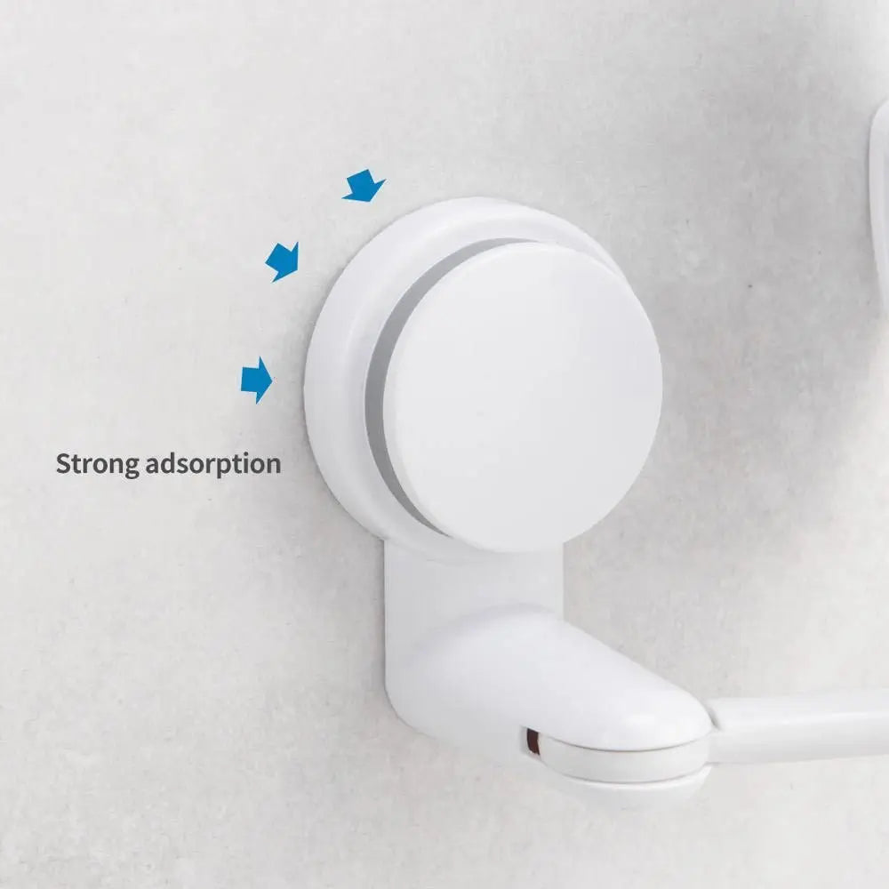 Rotating Plastic Folding Vacuum Suction Round Bath Accessorie Makeup Supplies Vanity Mirror Shave Mirrors Wall Hang Bath Mirror
