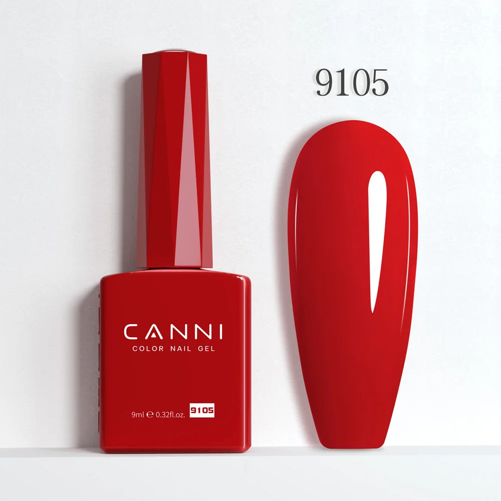 CC5 CANNI Nail Gel Polish HEMA FREE Christmas Red Winter Color Nail Gel Polish New Year Gel Design Soak Off UV LED Varnish 9ml